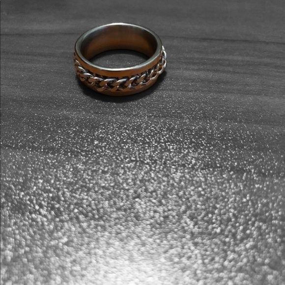 Stainless Steel Unisex Rings Chain Spinner NWOT - Picture 5 of 5